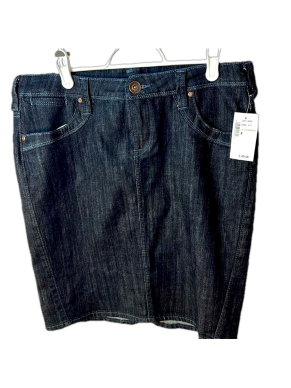 Ricki’s Women’s Dark Wash Denim Jean Skirt Cotton Size 8 – Classic Casual Summer